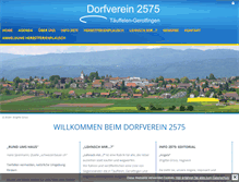 Tablet Screenshot of dorfverein2575.ch